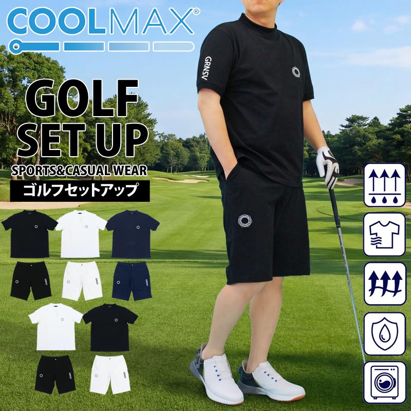 【美品】Club Haus ブラック ポロシャツゴルフウェア春夏 CLUBHAUS / Dynamic Range (クラブハウス) Warm-UPパイル ZIPシャツ