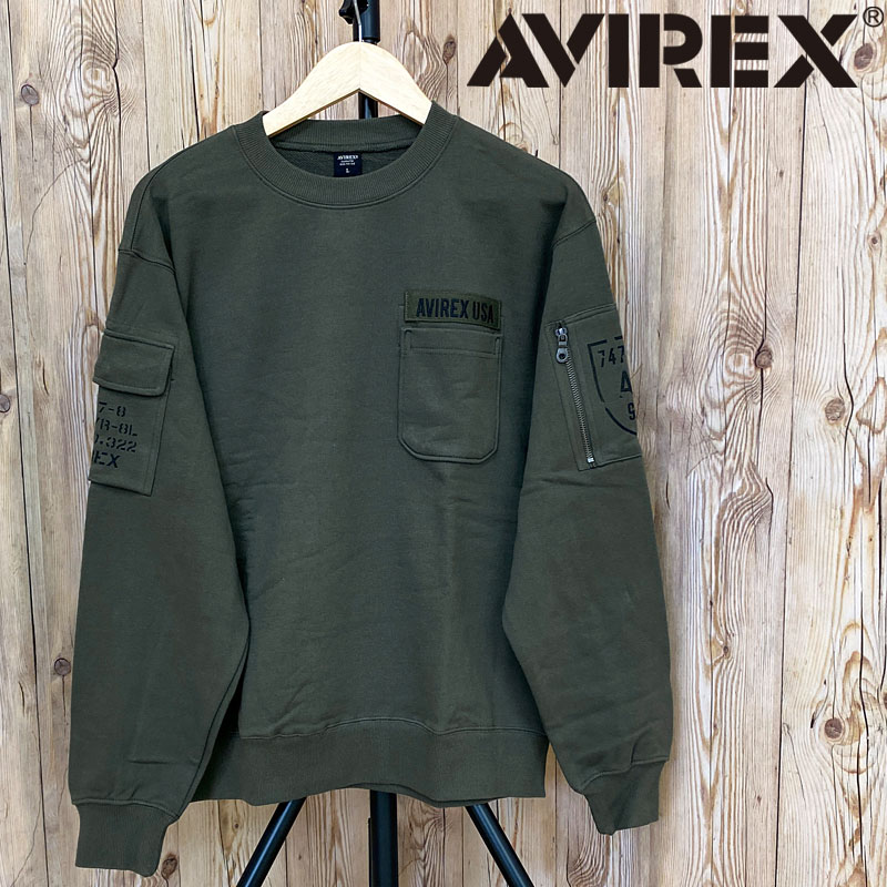  AVIREX ABbNX FATIGUE N[lbN XEFbg 783-3932004 t@eB[O XEFbg Vc |Pbgt g[i[ FATIGUE SWEAT SHIRTS ArbNX Y  gbvX MC