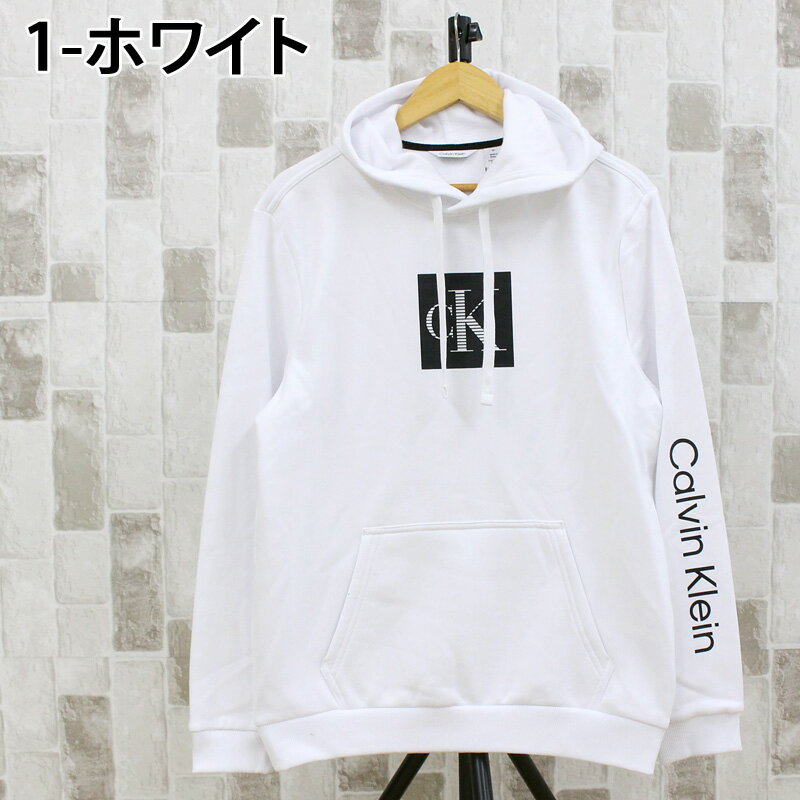 送料無料 Calvin Klein カルバンクライン CK トラベリング モノグラム HW パーカーLS TRAVELING MONOGRAM HW HOODIE スウェット 裏起毛 フーディー メンズ ブランド MC