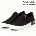 送料無料 Calvin Klein カルバンクライン CK ワンポイント＆ビッグロゴキャンバススリッポン Ryor スニーカー シューズ 靴 メンズ ブランド MC