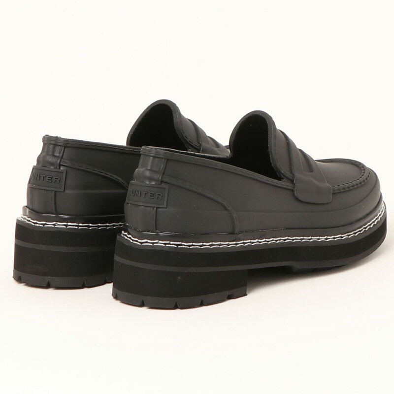 送料無料 HUNTER ハンター リファインスティッチペニーローファー レインシューズ 靴 WOMENS REF STITCH PENNY LOAFER 晴雨兼用 防水 レディース WFF1089RMA ブラック 黒 WFF1001RGL MC 3