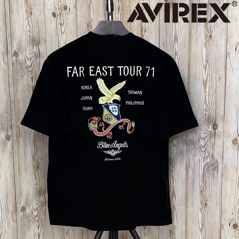 楽天メンズカジュアル通販MC-エムシー送料無料 AVIREX アヴィレックス EMBROIDERED SUKA 半袖Tシャツ 刺繍 メンズ アビレックス トップス ブランド おすすめ おしゃれ 通販 春 夏 服 MC ゆうパケ