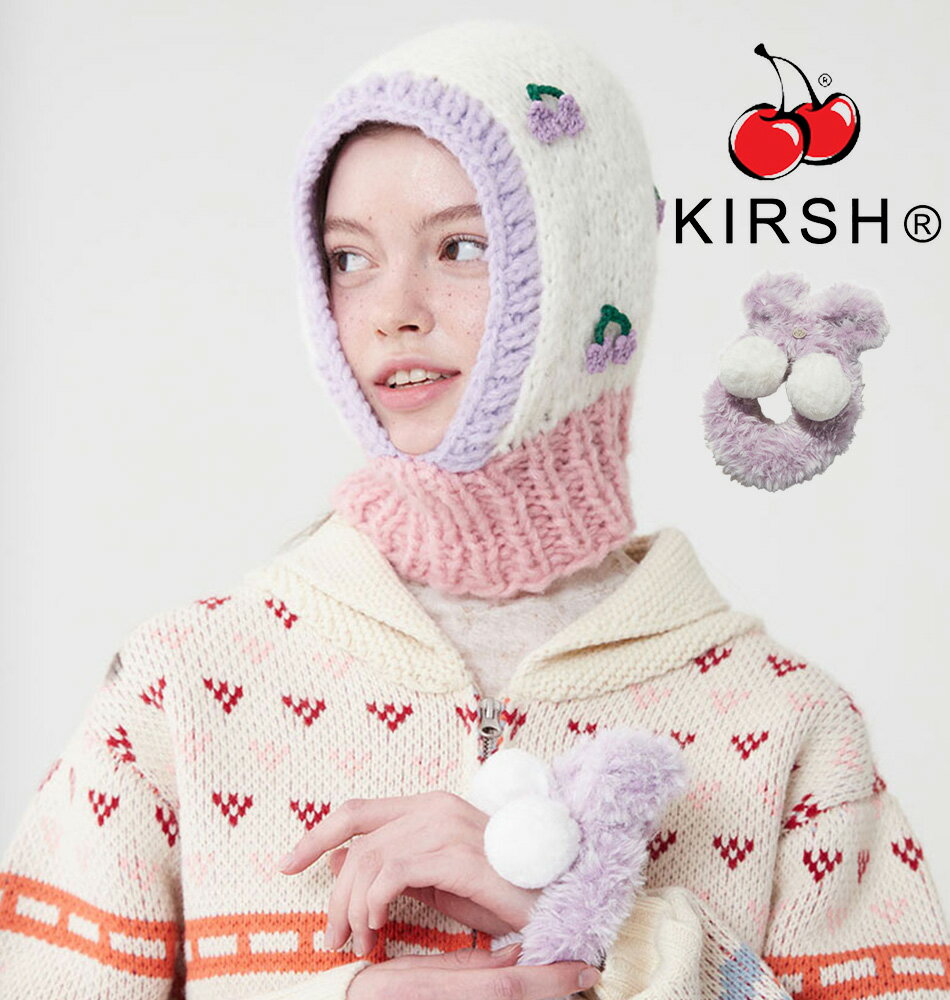 楽天DAESE TOKYO by AgemKIRSH KNIT FOAM FOAM CHERRY SCRUNCHIE ニット シュシュ/全1色 韓国ブランド ヘアアクセ ボンボン シュシュ ヘアゴム お洒落 ガーリー