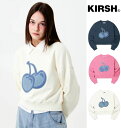 KIRSH BIG CHERRY TERRY NAPPING CROP SWEATSHIRT キルシー ビッグチェリークロップスウェット/全3色 韓国ブランド 韓国ファッション トップス トレーナー スウェット クロップ丈 レディース 2024 春 クロップド ショート丈