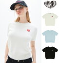 LUVISTRUE ラブイズトゥルー PY LOGO WAPPEN KNIT/全3色韓国ブランド 韓国ファッション ニット ニットソー ハート シンプル サマー...