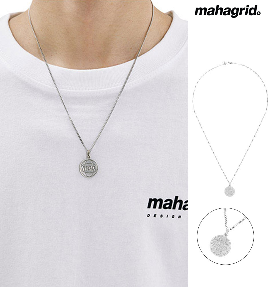 mahagrid マハグリッド 正規品 MGD PLANET NECKLACE/全2色韓国ブランド 韓国ファッション ネックレス レディース メンズ シルバー アクセサリー アクセ シンプル ロゴ