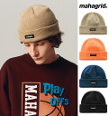 mahagrid マハグリッド ORIGIN LOGO SHORT BEANIE ショートビーニー韓国ブランド 韓国ファッション ニット帽 ビーニー 帽子 レディース メンズ シンプル ロゴ