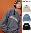 mahagrid マハグリッド 正規品 mahagrid ベーシックロゴ ニットセーター BASIC LOGO KNIT SWEATER/全3色 韓国ブランド 韓国ファッション ニット セーター クルーネック メンズ レディース ユニセックス ストリート シンプル 秋冬