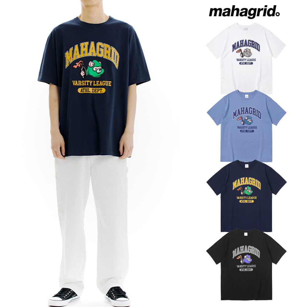 mahagrid マハグリッド 正規品 コビーベルシティTEE/全4色韓国ブランド 韓国ファッション Tシャツ 半袖Tシャツ クルーネック 定番 トップス カジュアル メンズ レディース ユニセックス