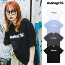 mahagrid マハグリッド 正規品 ベーシックロゴTEE/全4色韓国ブランド 韓国ファッション Tシャツ 半袖Tシャツ クルーネック 定番 トップス カジュアル メンズ レディース ユニセックス ブラック ホワイト グレー チャコール ブルー 白 黒 シンプル