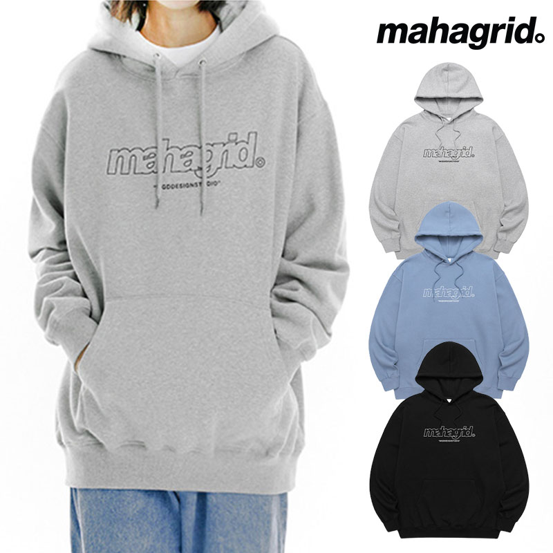 mahagrid マハグリッド 正規品 THIRD LOGO HD サードロゴ フーディー/全3色韓国ブランド 韓国ファッション トップス ロゴ カジュアル メンズ レディース ユニセックス