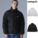 mahagrid マハグリッド ベーシック ダックダウン BASIC DUCKDOWN PARKA ダウンジャケット/全2色 韓国ブランド 韓国ファッション ブルゾン 中綿ダウン 中綿ブルゾン 中綿ジャケット ペディン パディン 防寒 秋冬 カジュアル ストリート 黒 ブラック 白 ホワイト アウター