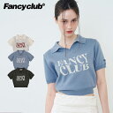 NASTY FANCY CLUB ウエーブカラー 半袖ニット TEE FANCY WAVE COLLAR KNIT TEE/全3色韓国ブランド 韓国ファッション...