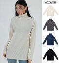 ACOVER オコボ 正規品 ACOVER LOOSEFIT TURTLE NECK LONG SLEEVE KNIT/全4色韓国ブランド 韓国ファッション トップス ニット セーター レディース タートルネック 無地 シンプル インナー 秋冬