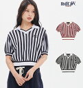 ROMANTICCROWN ロマンティッククラウン 正規品 STRIPE BALLOON KNIT TOP/全2色 【あす楽対応】韓国ブランド 韓国ファッション ニット ..