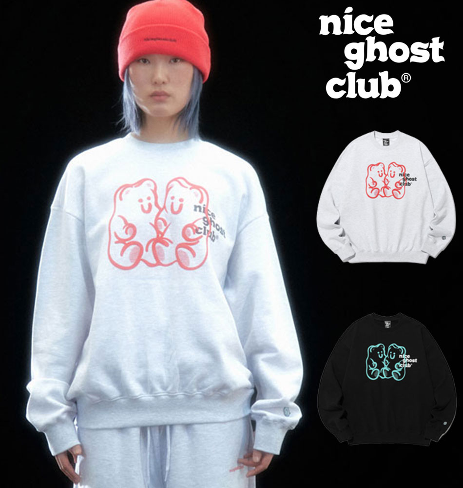 NICE GHOST CLUB ʥȥ  ߥ٥ SWT ȥ졼ʡ GUMMY BEAR & LOGO SWEATSHIRTS/2 ڤб۴ڹ֥ ڹեå ѡ ȥ졼ʡ å  ǥ åȥ İ   ...