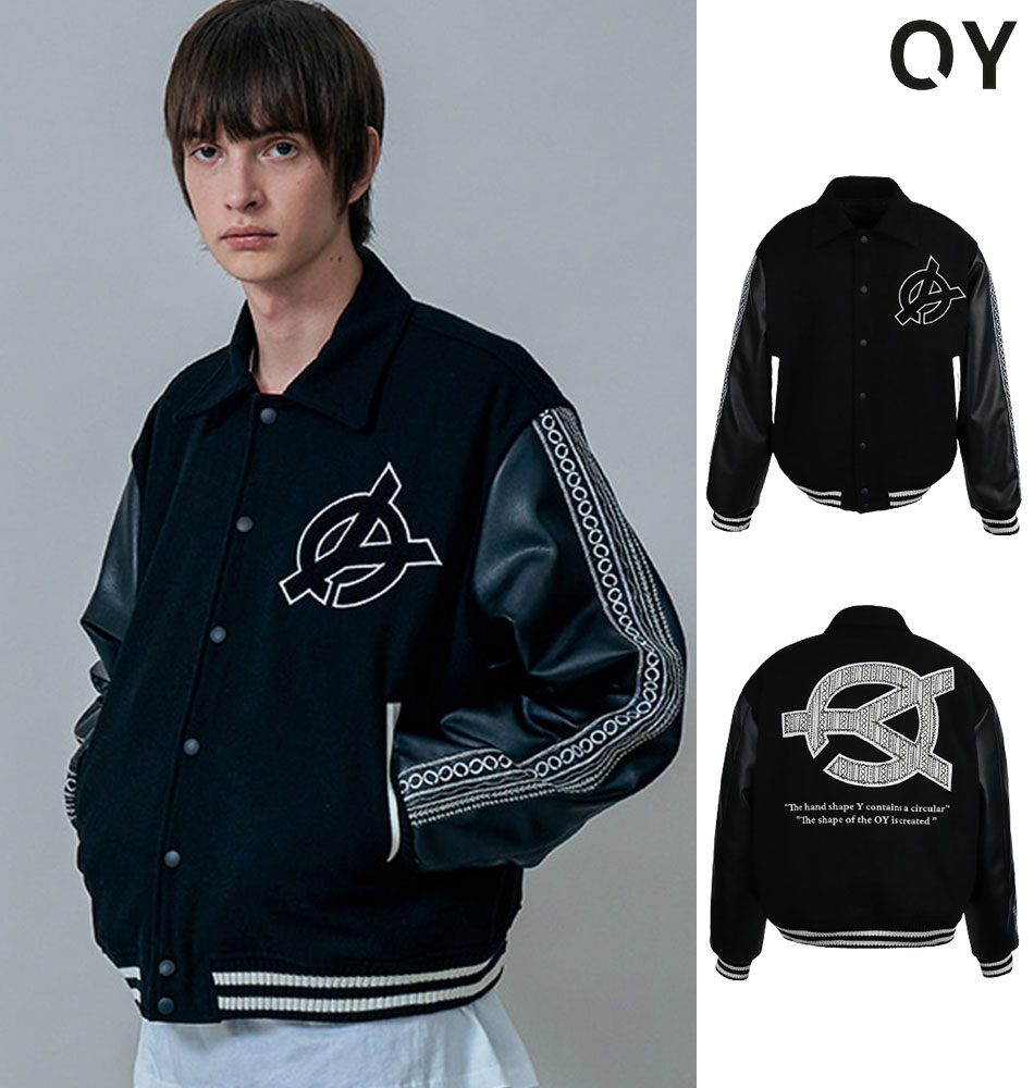 OY オーワイ 正規品 ETHNIC VARSITY JACKET/全1色【あす楽対応】韓国ブランド 韓国ファッション スタジアムジャケット スタジャン アウター ユニセックス メンズ レディース 原宿 ストリート