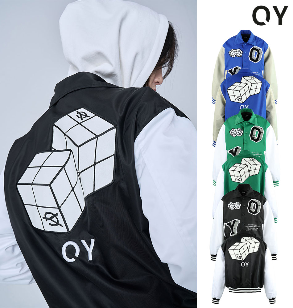 OY オーワイ CUBE LOGO VARSITY JACKET/全3色