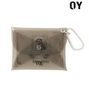 OY オーワイ オードリー クリア マルチポーチ キーリング ODOLLY POUCH KEY RING/全1色 韓国ブランド 韓国ファッション クマ ベア コインケース 小物入れ ビニール 透明 キーホルダー カラビナ 小物 プレゼント