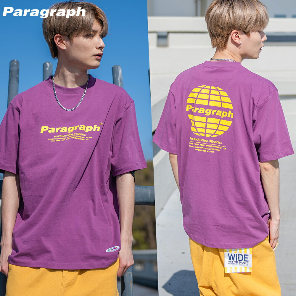 Paragraph パラグラフ 正規品 ロゴ Tシャツ /全5色【あす楽対応】韓国 韓国ブランド 韓国ファッション トップス Tシャツ 半袖 ロゴ ユニセックス メンズ レディース ストリート