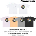 Paragraph パラグラフ 正規品 CDモチーフ Tシャツ /全5色韓国 韓国ブランド 韓国ファッション トップス Tシャツ 半袖 ロゴ ユニセックス メンズ レディース ストリート