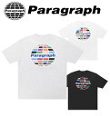 即納 Paragraph パラグラフ 正規品 カラーロゴTEE 半袖Tシャツ/全3色 韓国ブランド 韓国ファッション Tシャツ 半袖 アースロゴ 地球 クルーネック メンズ レディース ユニセックス ストリート 春夏新作