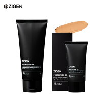 <31日まで5%OFFクーポン>ZIGEN BBクリーム+ジェル2点セット 【クマ ニキビ跡 毛穴 を隠す】日焼け止め UVケア【SPF40 PA+++】【ブルーライトカット】テカり ニキビ シミ 乾燥 脂性肌 敏感肌 ノンケミカル バレない メンズコスメ メンズ 男 ファンデーション