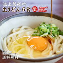 送料無料 池上製麺所特製 釜玉うどん 6食 ポイント利用 お試し ポイント消化 讃岐うどん ご当地グルメ 食品 産直 おすすめ うどん 讃岐 お歳暮 御歳暮 ギフト