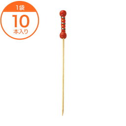 【飾り串】　京串　赤　12cm（10本入）　1袋