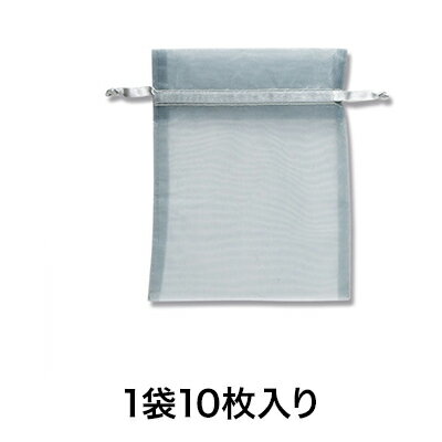 【オーガンジー巾着バッグ】オーガンジーバッグ M シルバー