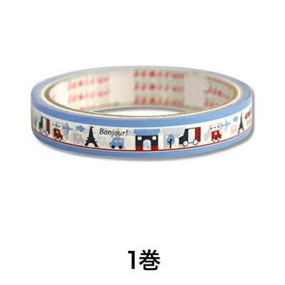 【セロテープ】柄セロテープ 15×25 パリ気分