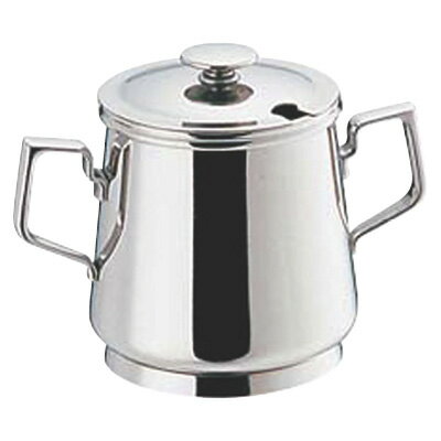 【ブラックフライデー！ポイント最大10倍】SW 18-8C型シュガーポット 取手蓋ナシ 5人用 310cc