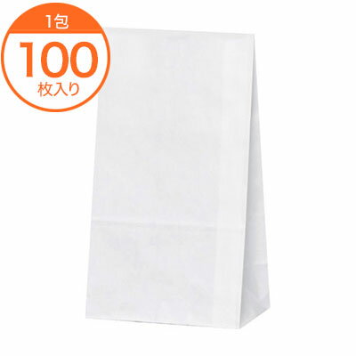 【耐油袋】　耐油角底袋　H4　白無地　100枚