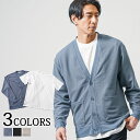 カーディガン メンズ ライトアウター トップス カットソー 鹿の子 長袖 半袖 クルーネック Tシャツ 2枚セット セット 服 春 メンズファッション MENZ...