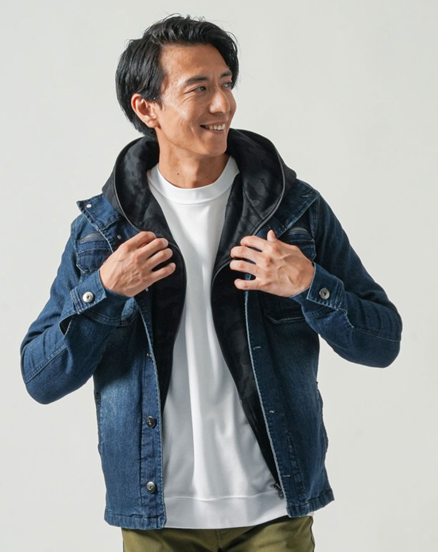 メンズ 春服 上下セット セットアップ 春 40代 50代 ファッション メンズファッション 春物 メンズ春物 マネキン買い 春アウター 春ジャケット Gジャン 上着 カットソー チノパン スリム 細身 全身 男性 デート 服装 コーディネート アウター インナー ズボン 重ね着