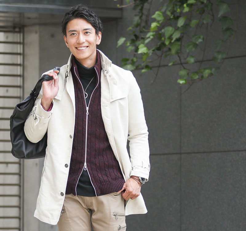 トレンチコート メンズ 秋 冬 コーデセット 裏地付き ミディアム丈 セット コーディネート ちょいワル コート ロング丈 ジャケット 白 メンズコート アウターメンズ アウター メンズアウター 服 40代 シングルトレンチコート マネキン買い メンズ白