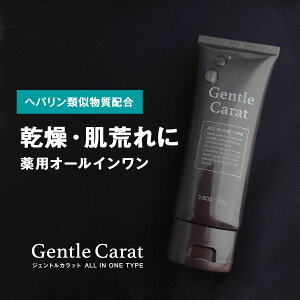 【レビューでもう1本プレゼント！】 オールインワン メンズ 【ジェントルカラット】 オールインワンジェル 100g 医薬部外品 無香料 化粧水 美容液 乳液 保湿クリーム 1本4役 アフターシェーブローション メンズコスメ メンズ化粧水 男性化粧品 男性化粧水 オールインワンゲル