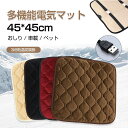 ホットカーペット ミニ 電気マット ホットマット 一人用 usb給電式 45*45cm 発熱マット 車載加熱座布団 ミニ電気カーペット 加熱パッド 加熱用シート...