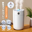 加湿器 卓上加湿器 ダブルノズル 3000ml大容量 ナノ加湿で 水滴がつかない 静音ダブルスプレー 高効率 静音 大容量上から給水 湿度計付 3L大タンク 静...