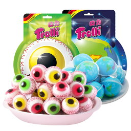 トローリ Trolli 地球グミ 目玉グミ サッカーグミ 5個セット『5個入り』（1袋5個入り）韓国の人気菓子 地球ゼリー/お菓 韓国モッパンASMR 5個 地球ぐみ 目玉ぐみ サッカーぐみ 韓国ぐみ Trolli-g プレゼント