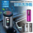 車用 空気清浄機【オゾン+マイナスイオン深度除菌】ホルムアルデヒド除去 usb 車載 空気清浄器 たばこ おしゃれ 卓上 PM2.5対策 小型 PM2.5を分解...