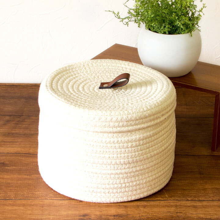 楽天市場】蓋付き かご 丸（収納用品｜生活雑貨）：日用品雑貨・文房具