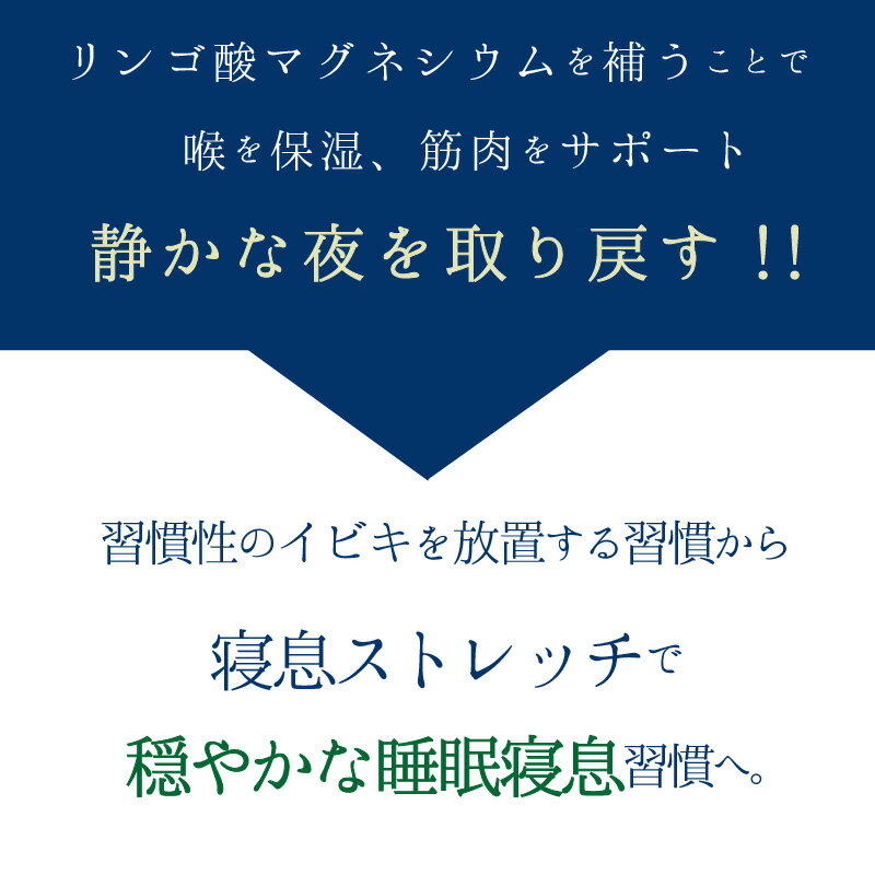 【いびきっく 1袋40粒入 サプリでいびき対策】いびき リンゴ酸マグネシウム いびき防止サプリ 鼻呼吸 イビキ サプリメント 快眠 いびき改善グッズ 鼻呼吸 健康 タブレット カプセル プチギフト 睡眠 アイテム 2