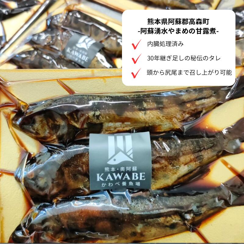 阿蘇湧水やまめ甘露煮 3匹 6匹 9匹 ヤマメ 山女魚 甘露煮 国産 調理済み 冷凍 熊本...