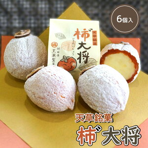 【柿¨大将(6個入)】【干柿の和菓子】【熊本名物】【黒瀬製菓舗】市田柿 熊本 天草 お土産 干し柿 白あん こしあん 和菓子 お菓子 スイーツ お茶菓子 熊本銘菓 肥後銘菓 珍しい プチギフト お取り寄せ 贈り物 内祝い 結婚祝い 敬老の日 お彼岸