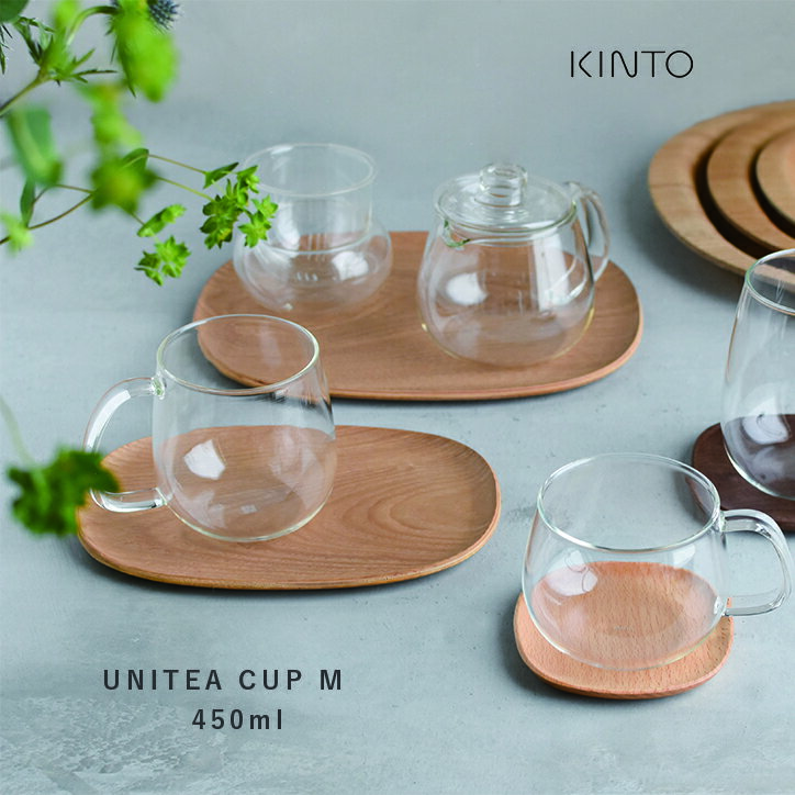 北欧雑貨（1000円程度） KINTO キントー ユニティーカップ 450ml M ガラス クリア マグ グラス UNITEA 耐熱ガラス おしゃれ 電子レンジ可 食洗機可 大きめ プレゼント ギフト 透明 食器洗浄機対応 食洗機対応 キッチン雑貨 キッチングッズ ナチュラル 北欧 シンプル