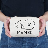 CLASKAクラスカMAMBOラウンドボックスポーチSビション・フリーゼ【ポーチ小物入れ化粧メイクポーチ犬かわいい】