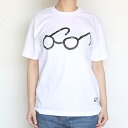 CLASKA クラスカ べスのメガネ Tシャツ Sサイズ 半袖 レディース メンズ コットン 綿100% ホワイト カジュアル 白 プリント イラスト シンプル...
