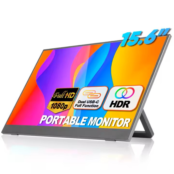 デジクス 「【安心の日本販売元 】デジクス モバイルディスプレイ 15.6型 フルHD IPS 薄型 軽量 国内サポート USB Type-C ミニHDMI PS4/XBOX/Switch/PC/Macなど対応 在宅勤務 リモートワーク ゲームプレイ