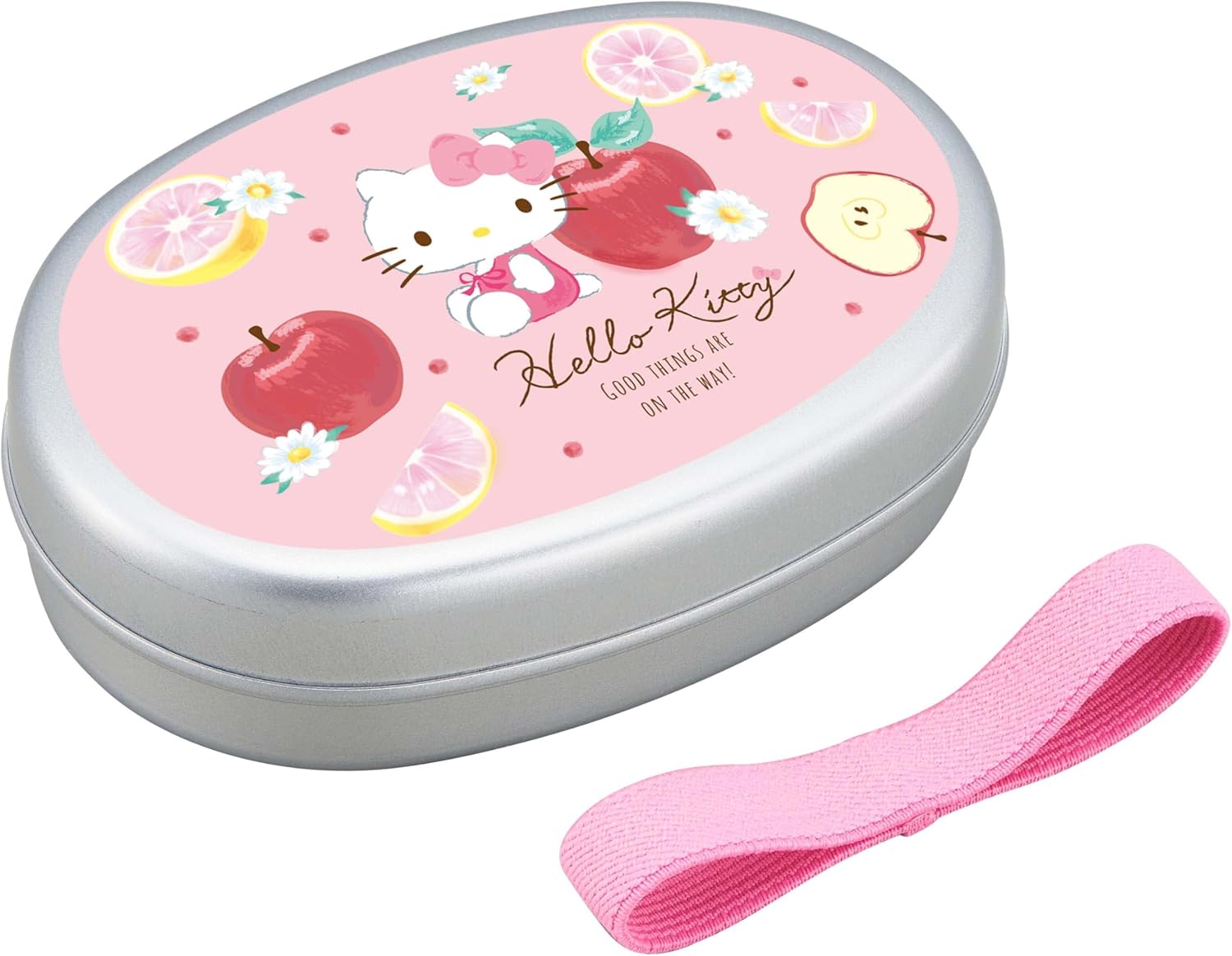 【レビュー投稿で次回使えるクーポンプレゼント中!】オーエスケー OSK アルミ子供弁当箱M ランチボックス 仕切付 ハローキティ キティちゃん フルーツ サンリ...